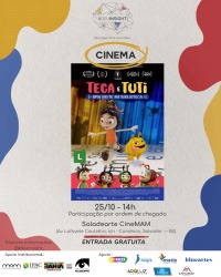 Cartaz do filme 7ª EDIÇÃO DEUINSIGHT: TECA E TUTI – UMA NOITE NA BIBLIOTECA