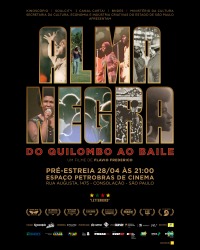 Cartaz do filme ALMA NEGRA, DO QUILOMBO AO BAILE