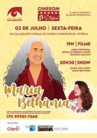 Cartaz do filme CINESOM MARIA BETHÂNIA: MARIA BETHÂNIA, MÚSICA É PERFUME